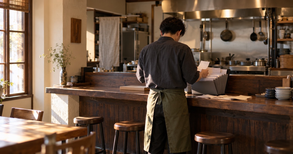飲食店を個人事業主で開業する手順と届出・経費の判断基準のイメージ写真